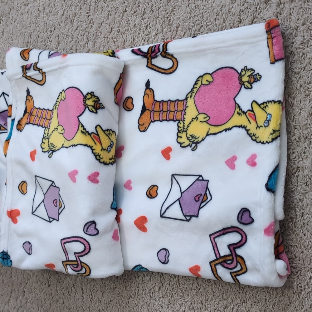 βSOLDβSesame Street Valentine's Day Character Blanket ππΉ - Picture 4 of 8